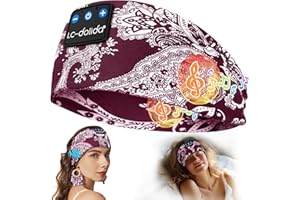 LC-dolida Auriculares para Dormire Auriculares Bluetooth5.4 Regalo Hombre y Mujer,Sonno Auriculares Banda Deportiva Inalámbrico Recargable Auriculares para Correr,Viajes y Relax