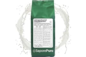 SaporePuro Laktosfritt Helmjölkspulver 1 kg – Mjölk för Mänsklig Konsumtion | Hög Löslighet | Idealisk för Bakverk, Bröd och Glass | Professionell och Industriell Användning