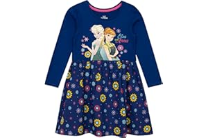 Disney Frozen Dress | Anna and Elsa Dress Up for Girls | Short Sleeve Skater Dresses