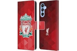 Head Case Designs Officially Licensed Liverpool Football Club Red Geometric 1 Crest 1 Leather Wallet Case Compatible With Samsung Galaxy A16 5G