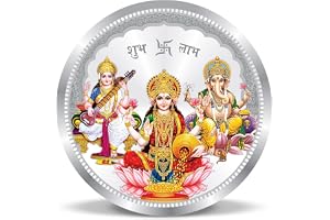ACPL Precious Moments BIS Hallmarked Silver Coin Laxmi Ganesha and Saraswati 10 gm| 20gm| 50gm| 100gm 999 pure