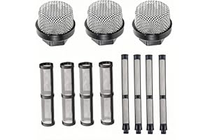 BLOLACDZ 246385 246384 287032 Filterset für Graco 390 395 490 495 495 595 3400 Sprühgerät 3 Arten von Strohfilter-Sprühpumpe Innenkern Filterpistole Filter