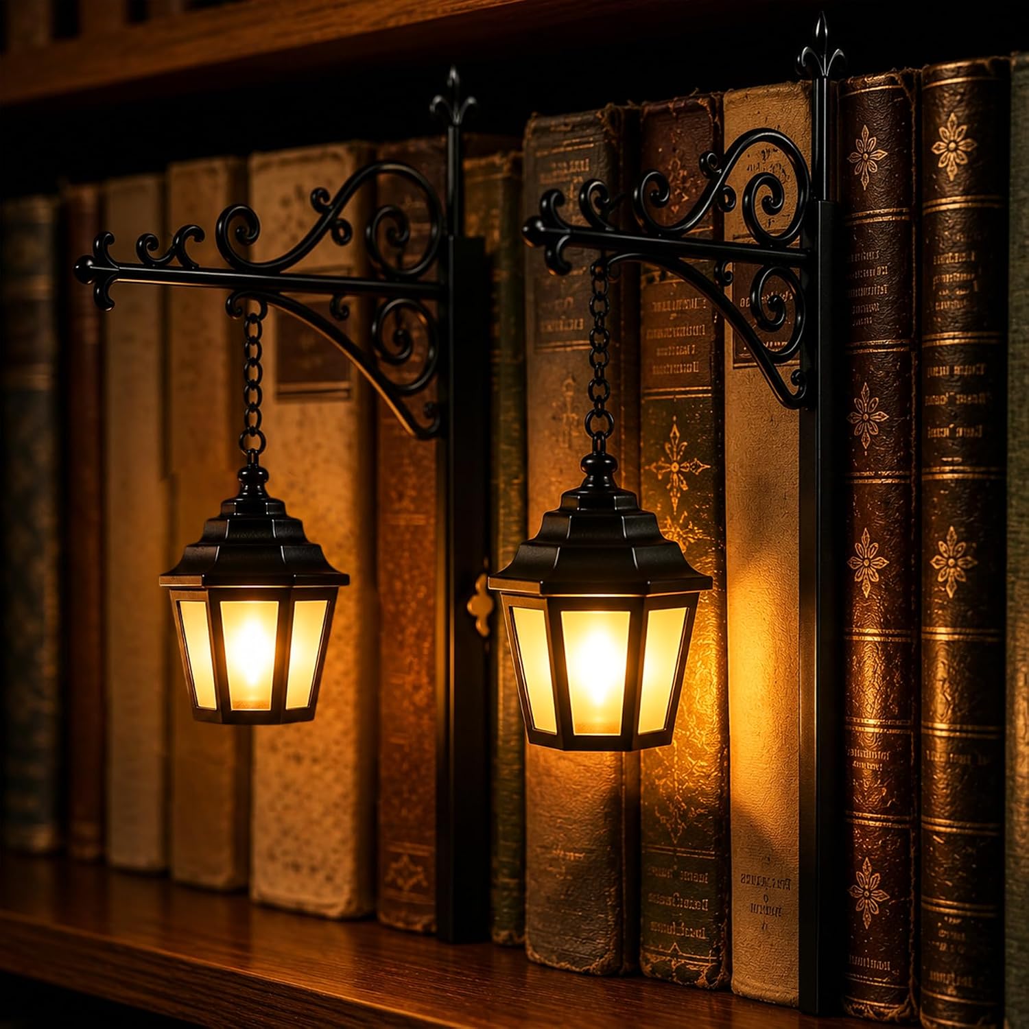 Technische Daten & Spezifikationen : Halloween Deko Bücherregal Lampe Vintage 2 St