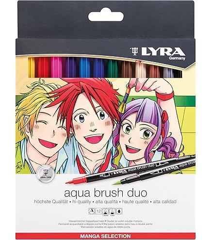 LYRA Graduate Mark All - Etui 12 Marqueurs ⌀ 2 Mm Couleurs Assorties