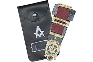 Regalia Store UK Real Leather Masonic Breast Jewel Holder