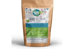Organic Raw Bee Pollen Granules by The Natural Health Market • Soil Association Certified • (200g)