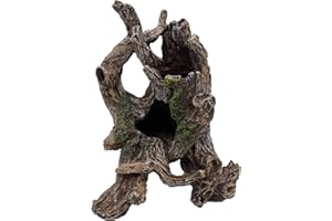 Mascot Pets Large 20cm Tree Root Drift Wood Stump Fish Tank Ornament Aquarium Terrarium Vivarium Reptile Cave Hide Aquatic Decoration