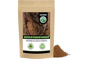 Alpi Nature Pimento Macinate 250g, Bacche di Pimento Spezia Macinate per Cucinare e Cuocere al Forno