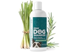 The Healthy Dog Co - Natural Dog Shampoo for Itchy Skin - Puppy Shampoo Sensitive Skin - Dog Itchy Skin Relief - Dog Shampoo for Smelly and Dry Dog Skin - Dog Wash and Skin Relief for Puppies - 500ml