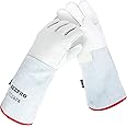 BEETRO -292℉— -418℉/-180℃— -250℃ or Above Antifreeze Gloves for Dry Ice Handling Liquid Nitrogen Low Temperature Resistant Sponge Inner 14 Inch