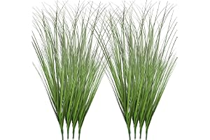 LOMIMOS 12 buketter med konstgjorda växter som äkta, 50 cm konstgräs väderbeständigt utomhus UV-beständiga konstgjorda balkon
