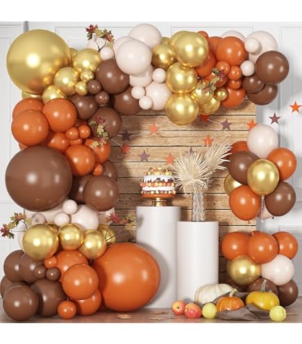 Kit D'arche De Ballons D'automne 162 Pièces Avec Ballons
