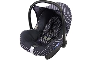 BAMBINIWELT Bezug Ersatzbezug kompatibel mit Maxi-Cosi CabrioFix für Babyschale 6-tlg Komplett-Set (marine Sterne)