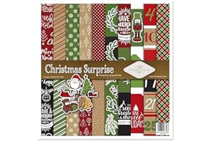 ITD Collection - Confezione per scrapbooking, 12 x 12 pollici, carta decorativa, decoupage, creazione di biglietti, dimensioni carta - 310 x 320 mm (SLS-055- HS code 48025890)