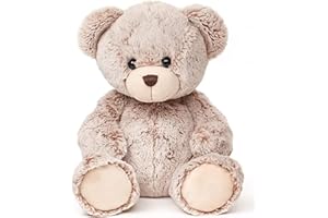 Uni-Toys - Oso de Peluche Muy Suave (marrón Claro) - 24 cm (Altura) - Oso de Peluche - Peluche de Peluche.