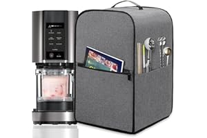 SKYEARMAN Funda antipolvo para Ninja Creami NC301EU, cubierta para máquina de helado, bolsa de almacenamiento impermeable para accesorios Ninja máquina de hielo, 42 x 30 x 18 cm (NC300)