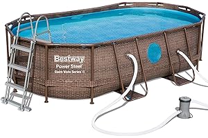 Bestway Piscine Tubulaire Ovale 4,27x2,5x1m