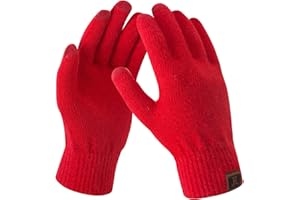 Bequemer Laden Mujeres Guantes Termicos Guantes Tactiles de Punto para Regalo Navidad Mujer