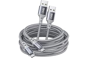 3BAO Micro USB Cable (2Pack 3M), Android Charger Micro USB Charge Cable Braided Charging Cord Compatible with Galaxy S7 S6 J7 Edge Note 5, PS4 Controller, Kindle Fire HD 6 7,Huawei, Sony, Nexus, Nokia etc.