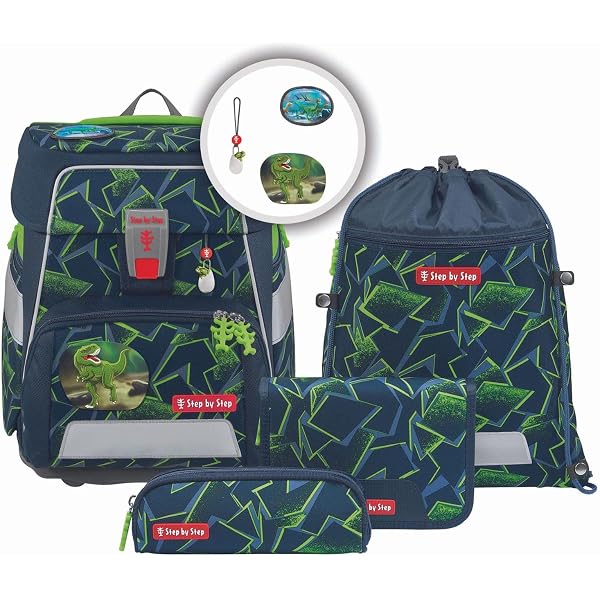 Step by Step Magic MAGS Wild T-Rex Taro 3 pezzi 2 Appliques magnetici e 1 ciondolo aggiunta a borsa da scuola o zaino in età prescolare, colore verde, Wild T-rex Taro Step by Step Magic MAGS Wild T-Rex Taro 3 pezzi 2 Appliques magnetici e 1 ciondolo aggiunta a borsa da scuola o zaino in età prescolare, colore verde, Wild T-rex Taro