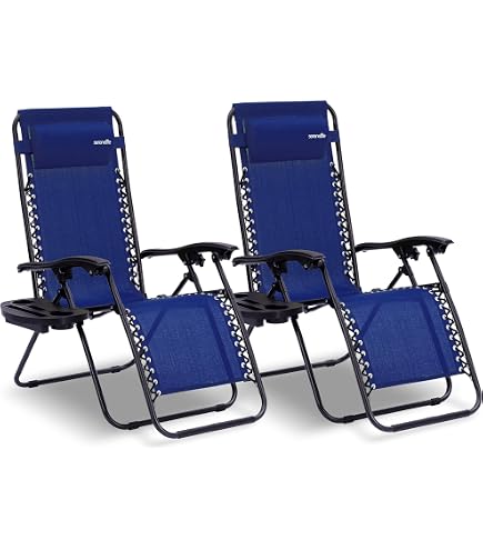 Chaise Longue Zéro Gravité Pliable - Transat Jardin Avec Porte-gobelet - Acier Et Oxford - 107x65x71 Cm - Gris Noir - 120 Kg - 3