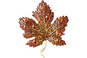 XSQD Blume Band Brosche, Vintage elegante einzigartige Kristall Brosche, Mode Strass Brosche, Pin Abzeichen, Zubehör Schmuck Geschenke, Strass Kno