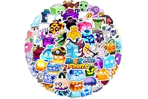 CANVERLENS Autocollants Blox Fruits 60 pièces pour ordinateur portable, autocollants Cool pour adolescents, enfants, garçons, téléphone de Skateboard