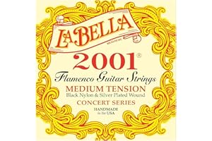 LA BELLA Labella L2001FM Flamenco Jeu de Cordes pour Guitare Medium Tension