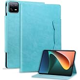 Case for Xiaomi Pad 6/Xiaomi Pad 6 Pro 11 Inch 2023 Premium Leather Lightweight Business Case with Stand Multiple Angle Card Slots Blue Sky