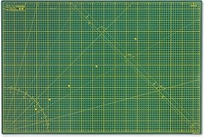 Elan Tapis de Découpe A1 Vert, Tapis de Coupe Auto-cicatrisant 60x90 CM, Planche de Découpe à 5 Couches, Self-Healing Cutting Mat A1