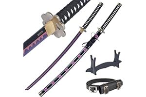 57 SPECIAL REPLICAS Épée de Cosplay Katana en Bambou, inspirée du Katana Roronoa Zoro One Piece Sword 105 cm 41 Pouces, Une variété de Styles au Choix
