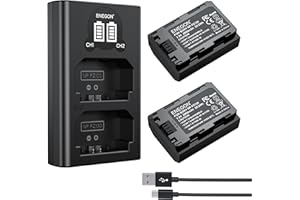 ENEGON NP-FZ100 Battery 2280mAh and Dual LCD Charger Set for Sony A7iii, A7iv, A7C, A7C ii, A6700, A6600, ZV-E1, ZV-E10ii, FX3, FX30, A9, Alpha 9, Alpha 9S, A9S, A7R3, A7R4 Camera.