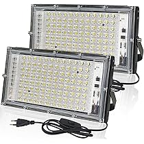 CREATESTAR LED Strahler 150W Außen - IP66 Wasserdicht, 14750LM, 6500K Kaltweiß, 180° Schwenkbar