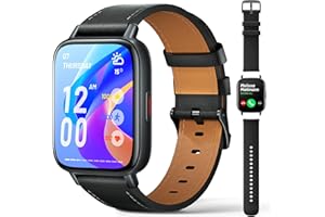 FMK Smartwatch Herren Damen mit Telefonfunktion für Android iOS Fitnessuhr Fitness Tracker Sportuhr Armbanduhr mit Pulsmesser Schlafmonitor Schrittzähler Nachrichtenerinnerung