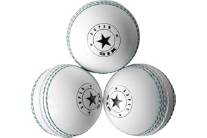 SPIN FIRST Incrediball Cricket Balls ! Soft & Safe Indoor Outdoor! Real Stitched Seam for Coaching, Training, Practice & Garden Play | For All Ages