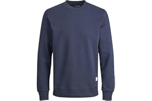 Mêski sweter JACK & JONES z okr±g³ym dekoltem - Podstawowy sweter z d³ugim rêkawem z bawe³ny JJEHILL.