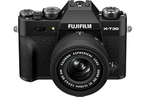 Fujifilm X-T30 III Fotocamera Digitale Mirrorless 26MP, KIT XC13-33mmF3.5-6.3 OIS, Sensore APS-C X-Trans CMOS 4, Filmati 6.2K 30p, Mirino EVF, Schermo LCD 3" orientabile, Nero