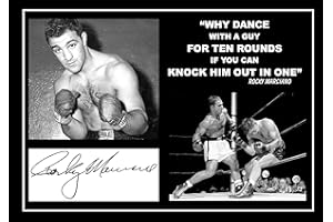 SIGNED BY THE STARS STUNNING QUALITY ROCKY MARCIANO SIGNED/AUTOGRAPHED PHOTO