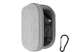 Musiin Hartschalenhülle für Gitarre Bass Ukulele Tuner, kompatibel mit Snark SN1X, SN5X, St-8, Fender FT-1, FCT-2, Aroma, D'Addario Clip On Tuner mit Plektrumhalter (Grau)