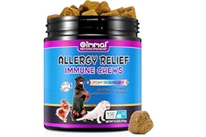 FROVETANI Itch Immunity Treats For Dogs, Itch Relief For Dogs, Dog Allergy Relief with Omega 3 Chews For Healthy Skin & Coat, Dogs, Supports Seasonal Itching & Hot Spots, Peking Duck Flavor Chews (150 Chews)