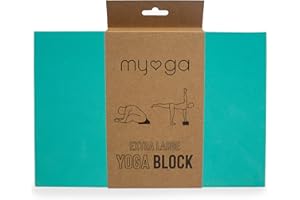 ‎MYGA Myga Extra großer Schaum-Yoga-Blöcke - Yoga-Stein mit hoher Dichte - Leichter, geruchsresistenter, feuchtigkeitsbeständiger Pilates
