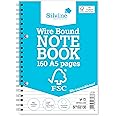 Silvine A5 Everyday FSC Twin Wire Notebook - Ruled 8mm Feint, 160 pages of FSC Certified Paper. Ref FSCTWA5