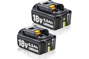 2 x 18 V 5 500 mAh ersättningsbatteri för makita 18 V batteri Li-ion BL1850 BL1850B BL1830 BL1860B BL1845 BL1835 BL1815 19420