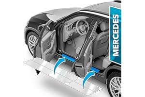 uProtect Battitacco Auto Antigraffio Pellicola per Mercedes Benz Classe C Station Wagon S205 I 2014-2021 - Protezione Accessori Tuning Portiera - Trasparente Lucido