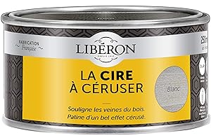 Libéron Cire à céruser pour meubles et objets, Blanc, 250mL