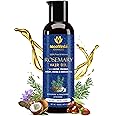 Moolveda Rosemary Hair Oil - 100ml | For Hair Growth, Hair Fall Control and Dandruff | 100% Pure & Natural | Mineral Oil Free