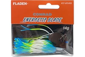 FLADEN Fishing - CONRAD 14g Energetic Bladed Chatterbait Lure - Vibrating Blade - Multiple Colour Options - Ideal for Predatory Fish