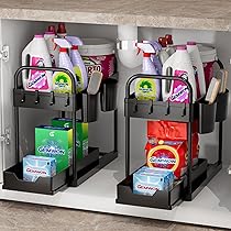 Boîte De Rangement Pour évier Avec Bac De Drainage - 14.7x10x13.6 Cm, Gris, Plastique PP/PS - Pour Cuisine Et Salle De Bain