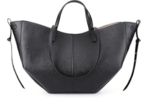 CHAMAIR Shopper Tasche Damen Groß Leder Handtasche Tote Bag mit Kleine Geldbörse Ledertasche Damen Umhängetasche Stilvoll Henkeltaschen Women's Totes Tragetasche