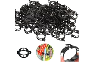 YeahBoom 250 Piezas Jardín Plant Clips,Clip para Tomate,Clips de Soporte de Plantas,Clips de Vine Planta,Anilla Clip de plástico Transparente,Clips de Soporte de Tallo de Planta de Plástico